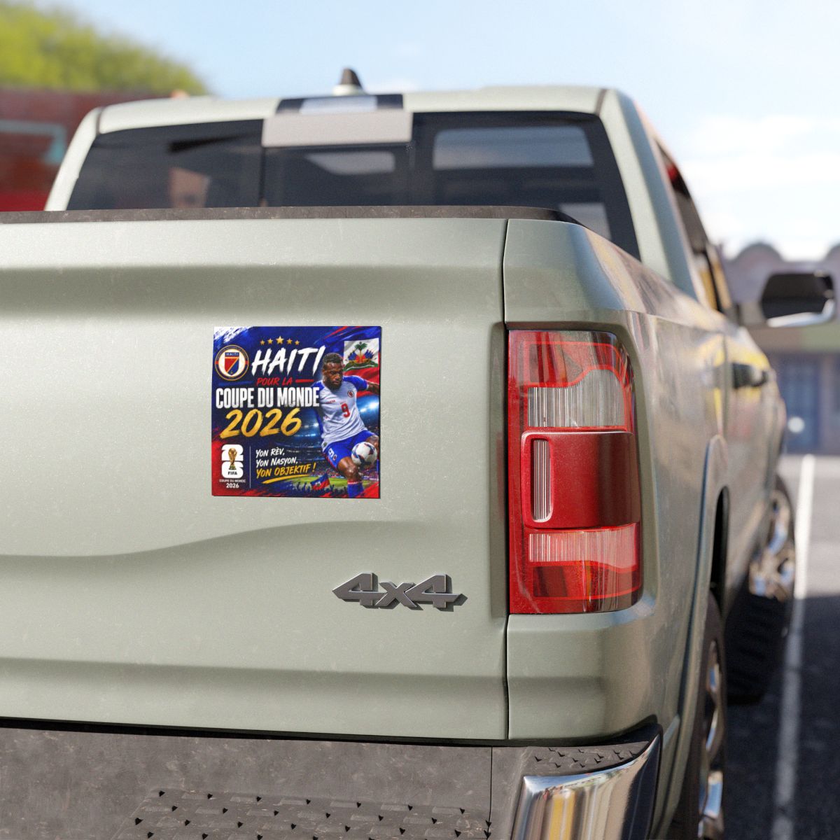 Haiti World Cup Car Magnet
