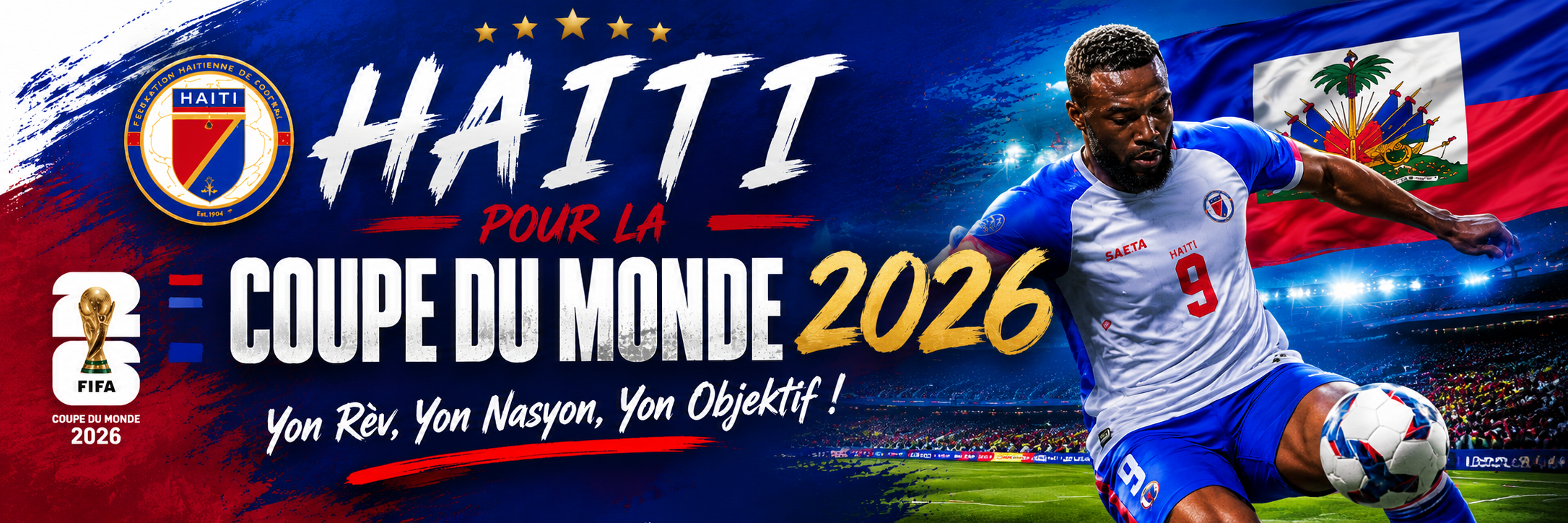 Haiti World Cup Car Magnet