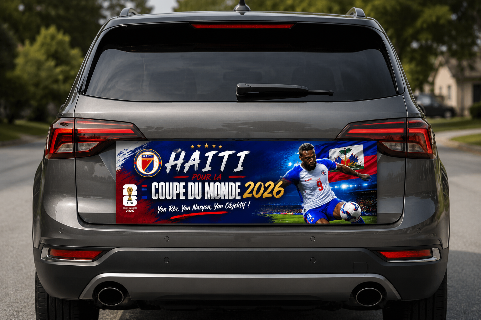 Haiti World Cup Car Magnet