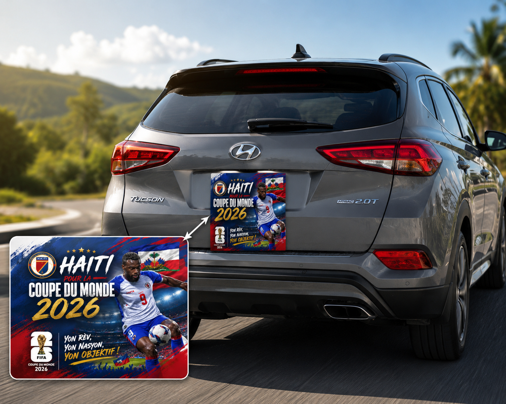 Haiti World Cup Car Magnet